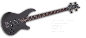 MB200GM Mitchell Electric Bass Guitar Gun Metal