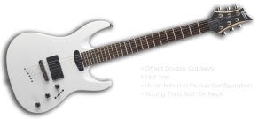 MD200WH Mitchell Electric Guitars White