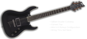 MD400BK Mitchell Electric Guitars Black