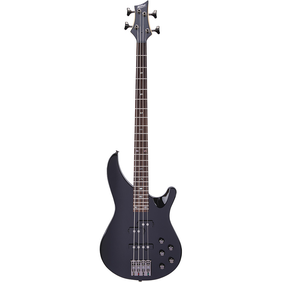 MB300BK Mitchell Electric Bass Guitar Black