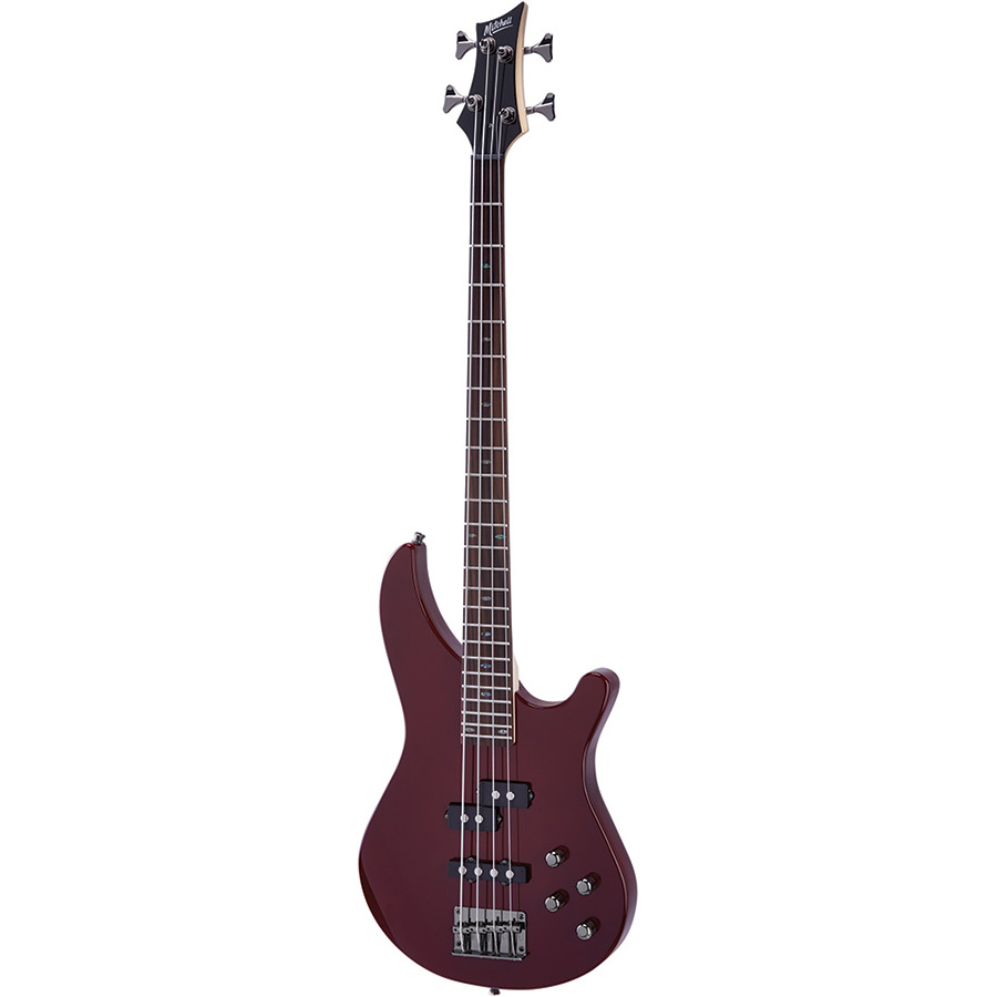 MB200BR Mitchell Electric Bass Guitar Blood Red