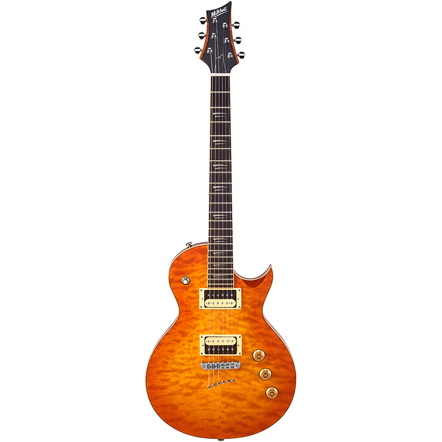 MS400QHB Mitchell Electric Guitars Honeyburst