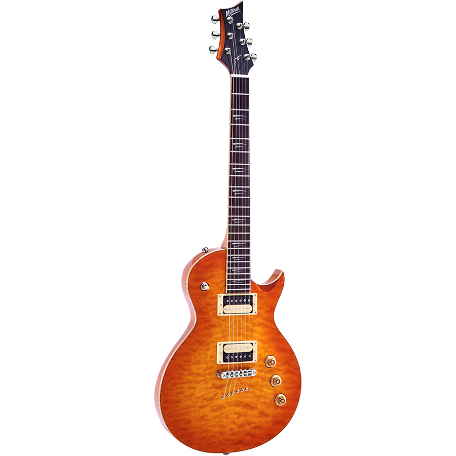 MS400QHB Mitchell Electric Guitars Honeyburst