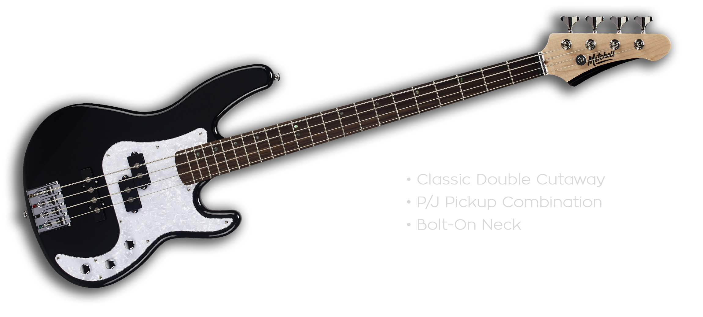 TB500BK Mitchell Electric Guitars Black Mitchell Guitars