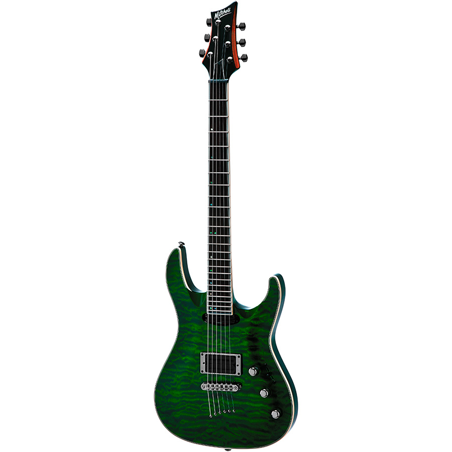 MD400QFG Mitchell Electric Guitars Forest Green