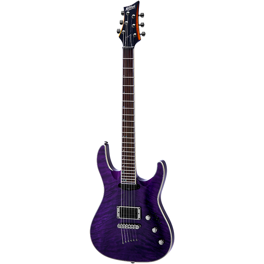 MD400QPR Mitchell Electric Guitars Transparent Purple