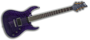 MD400QPR Mitchell Electric Guitars Quilted Purple