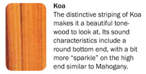 Mitchell Tonewoods Koa