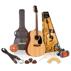 Mitchell D120PK Acoustic Guitar Pack