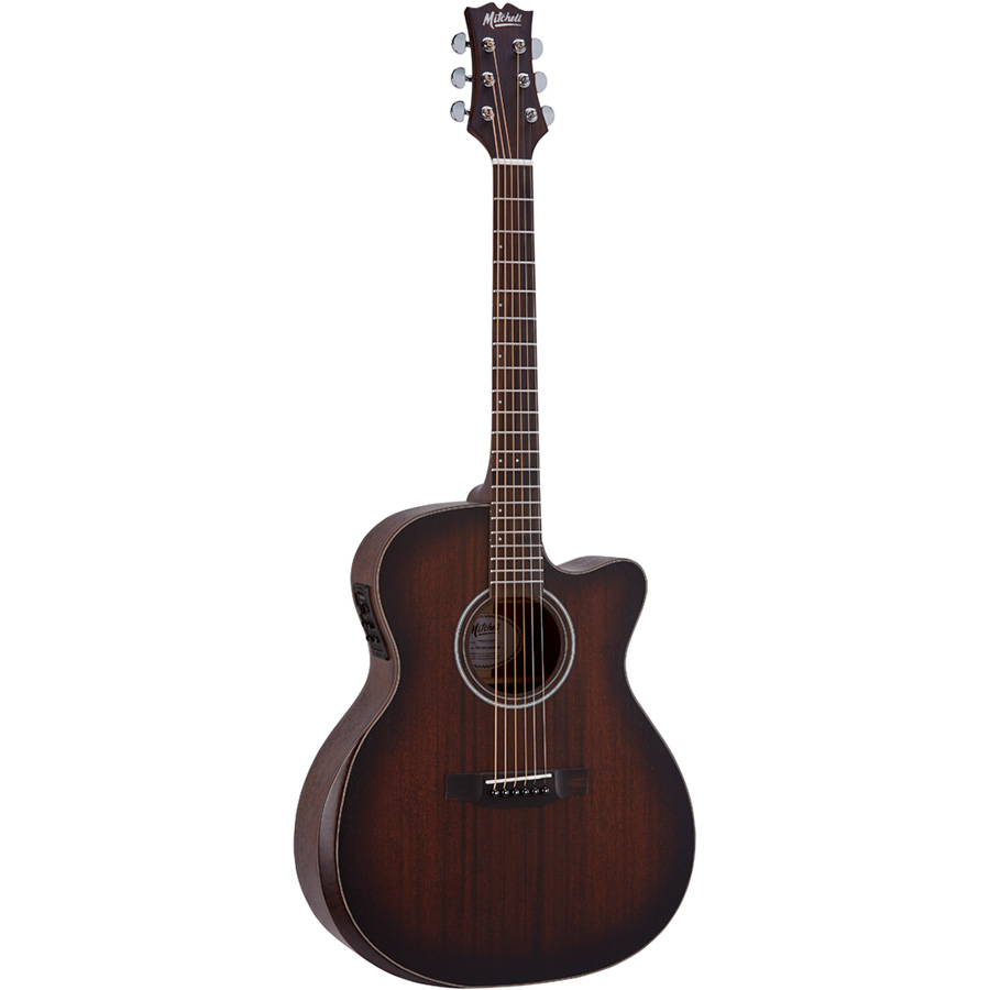 Mitchell T433CE-BST Auditorium Acoustic-Electric w/Solid Striped Mahogany Top