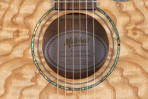 Mitchell MX430 Exotic Acoustic-Electric Quilted Ash Burl Rosette