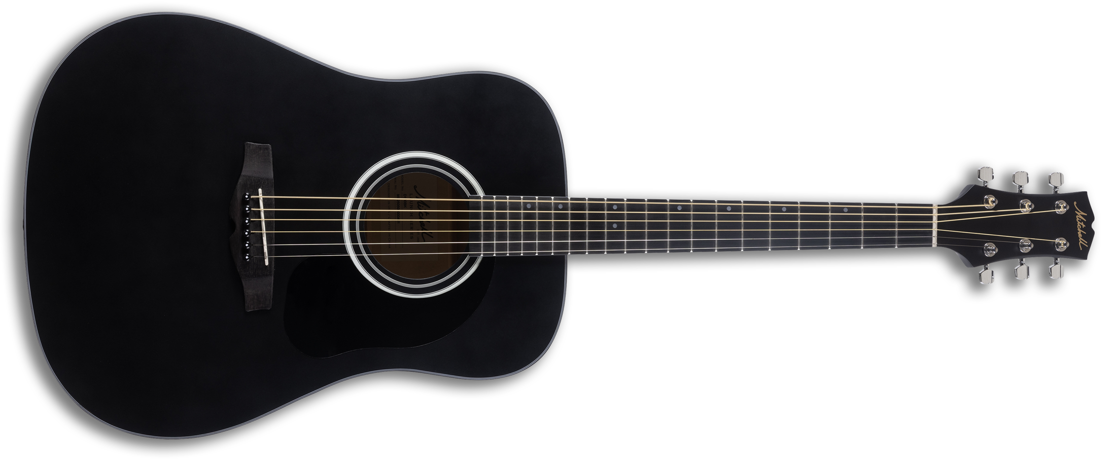 Mitchell D100BK Dreadnought Acoustic Guitar