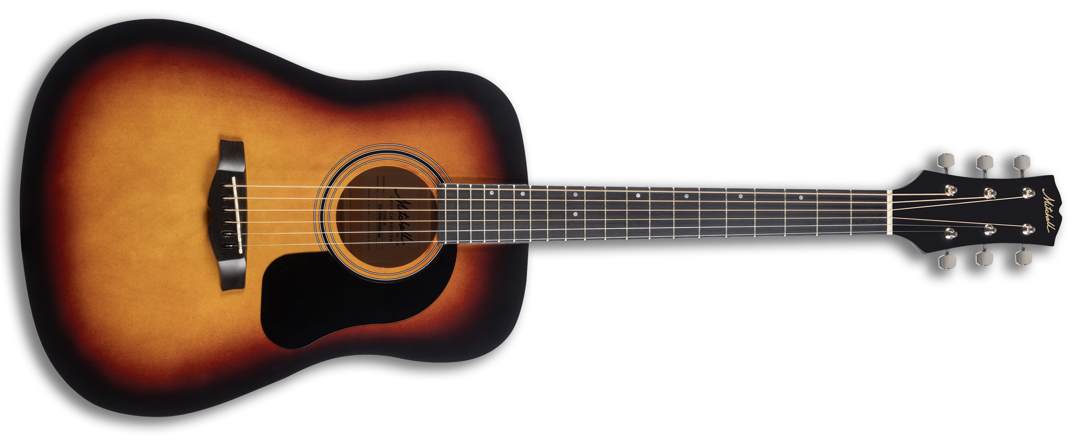 Mitchell D75SBB Dreadnought Acoustic Guitar